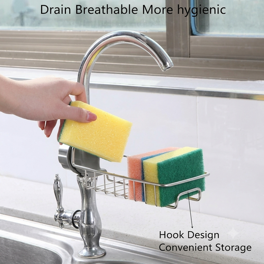 Stainless Steel Faucet Sink Organizer Rack