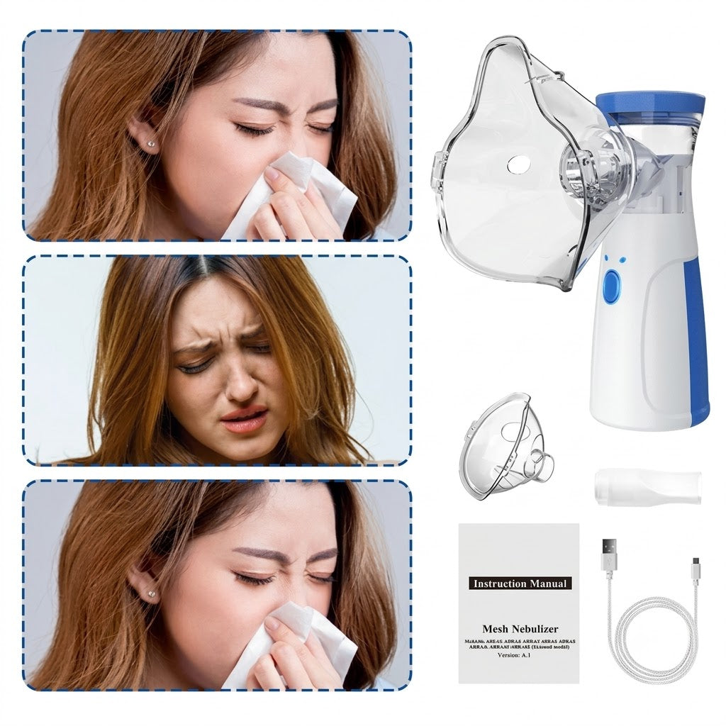Mesh Nebulizer for Adults & Kids | Compact Respiratory Care Device