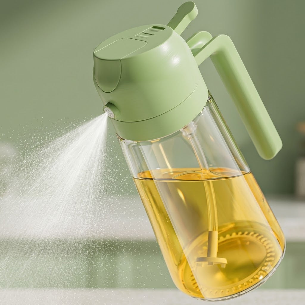 2-in-1 Oil Dispenser & Spray Bottle for Cooking-Premium quality